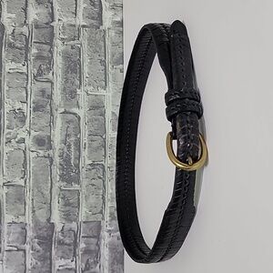 Canterbury Black Braided Solid Brass Men's Belt 39.5"